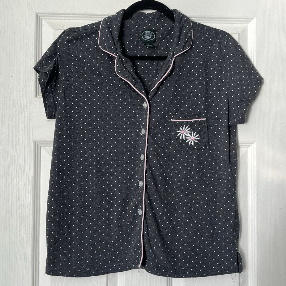 Laura Ashley Polka Dot Pajama Top - Size L
